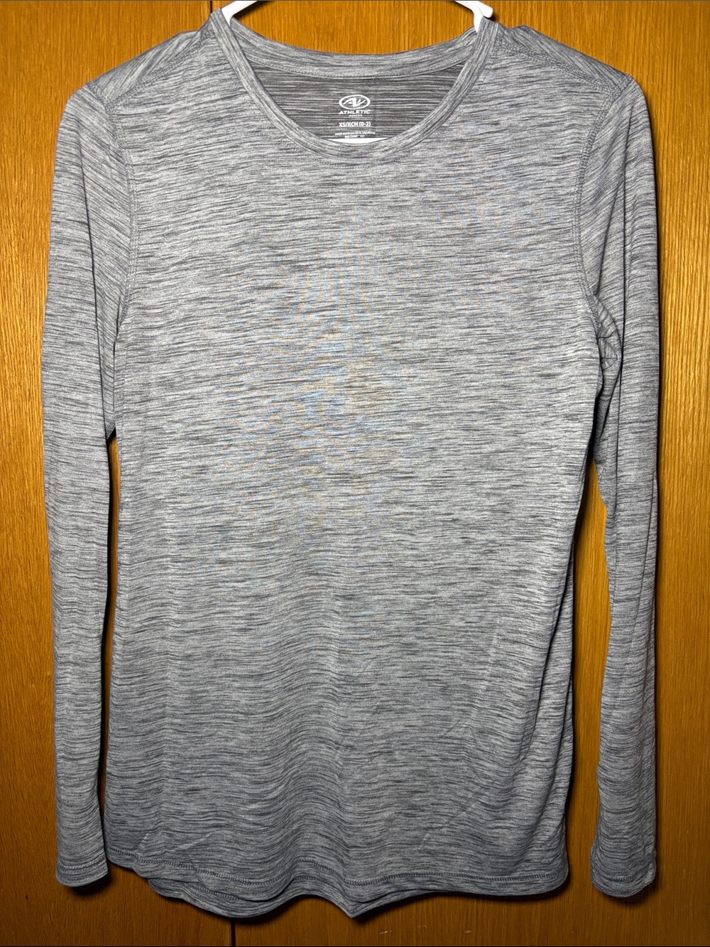 Athletic Works Heather Gray Long Sleeve Crewneck Shirt